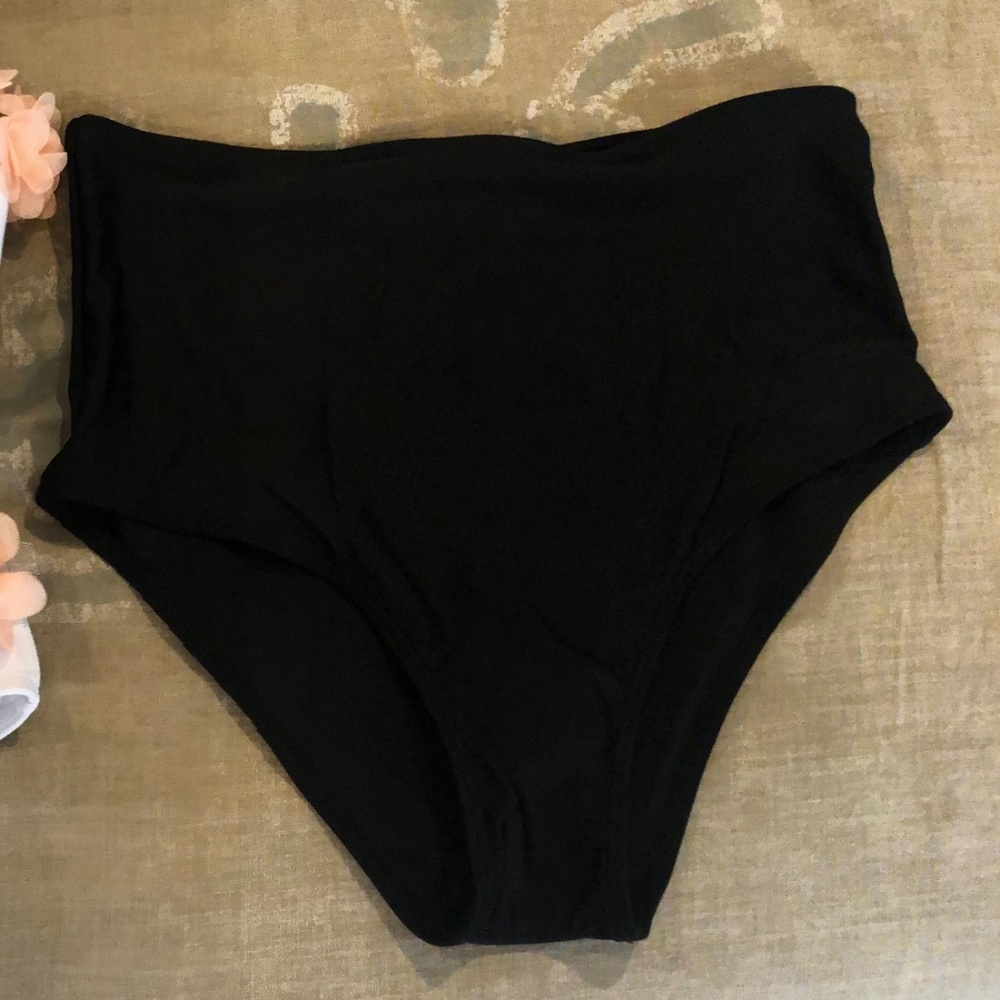 Black High Wasted Bikini Bottom